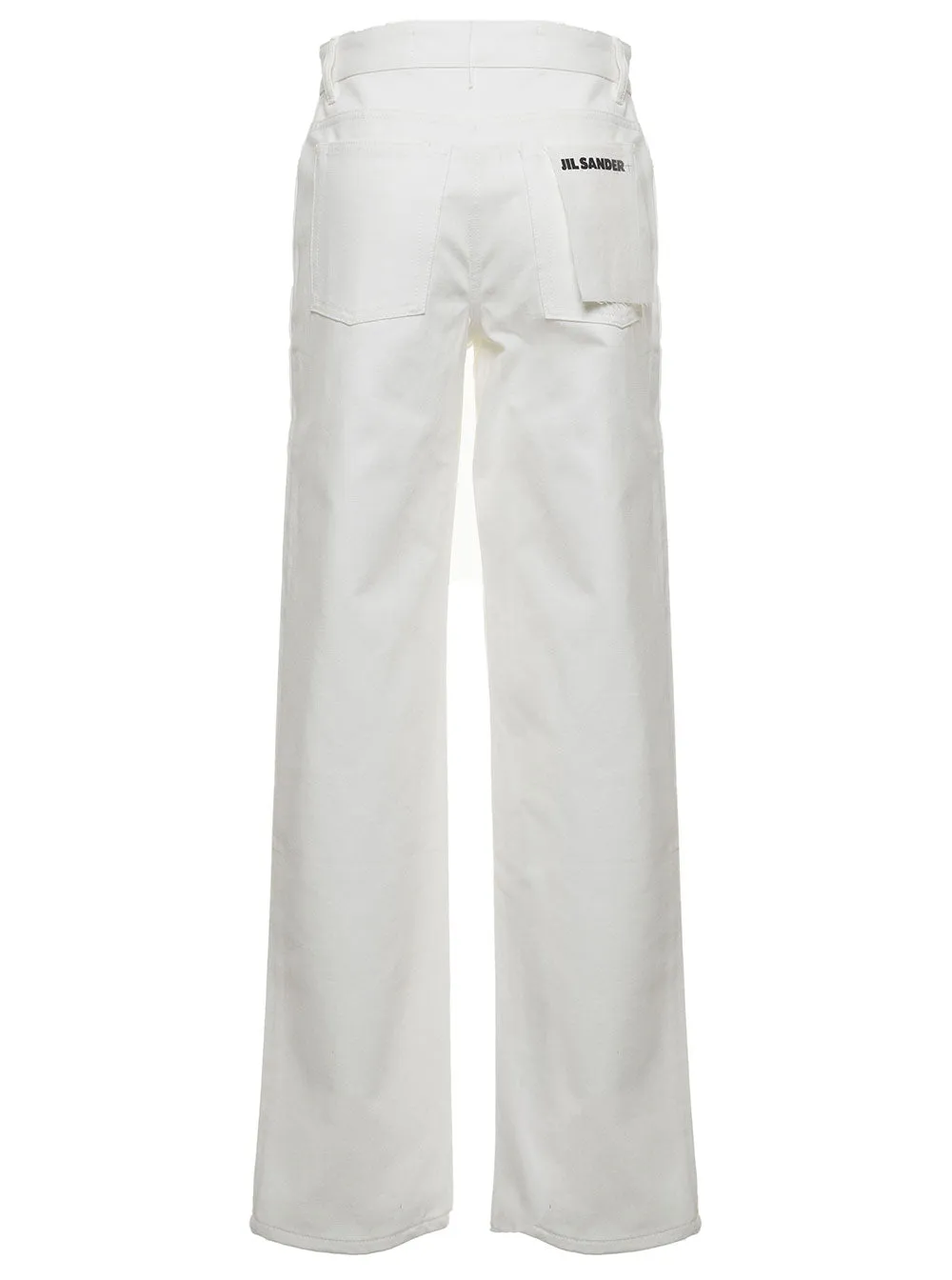Jil Sander  Button Detailed Straight Leg Jeans
