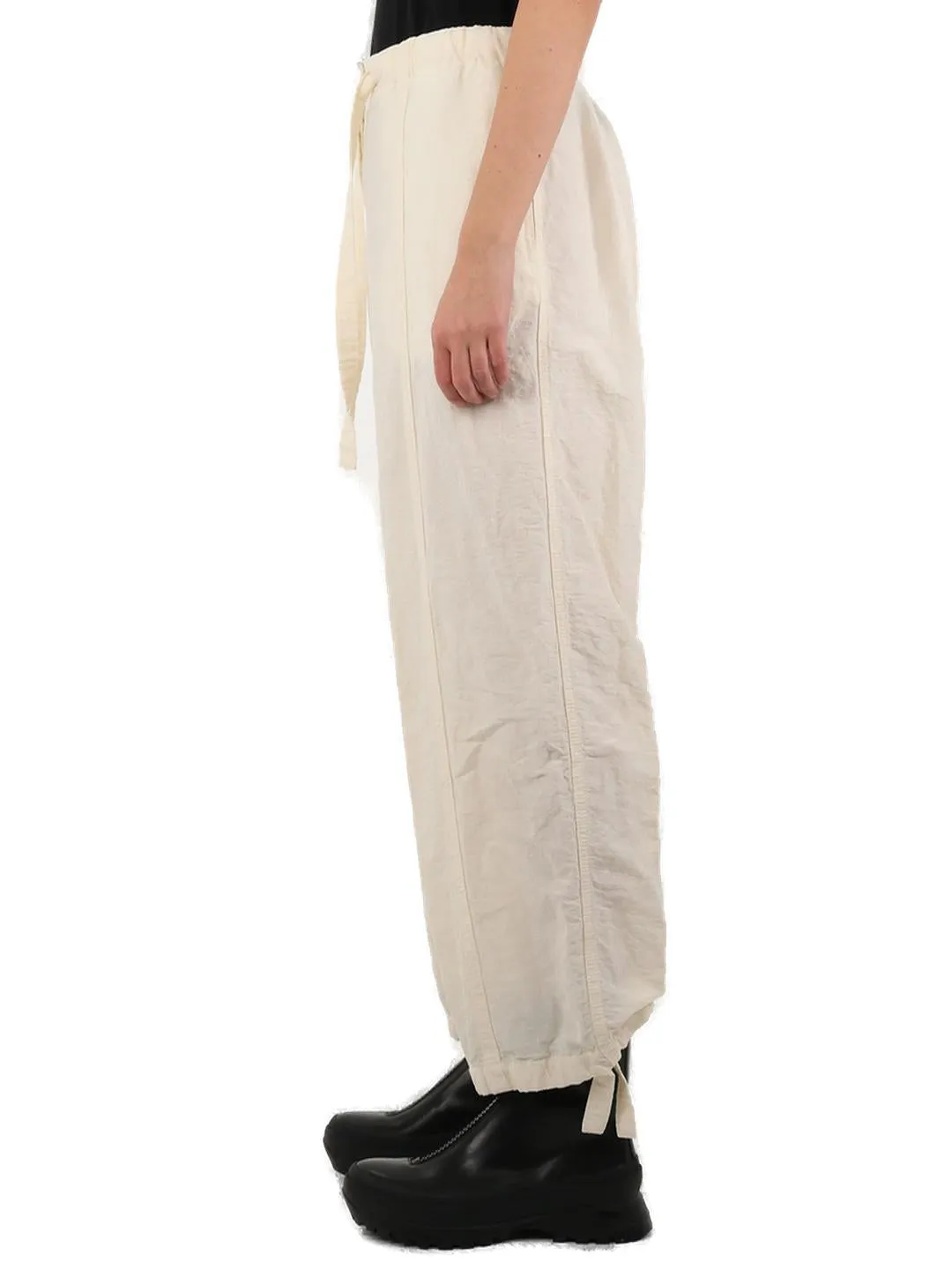 Jil Sander Crinkle-Effect Wide Leg Pants