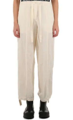 Jil Sander Crinkle-Effect Wide Leg Pants