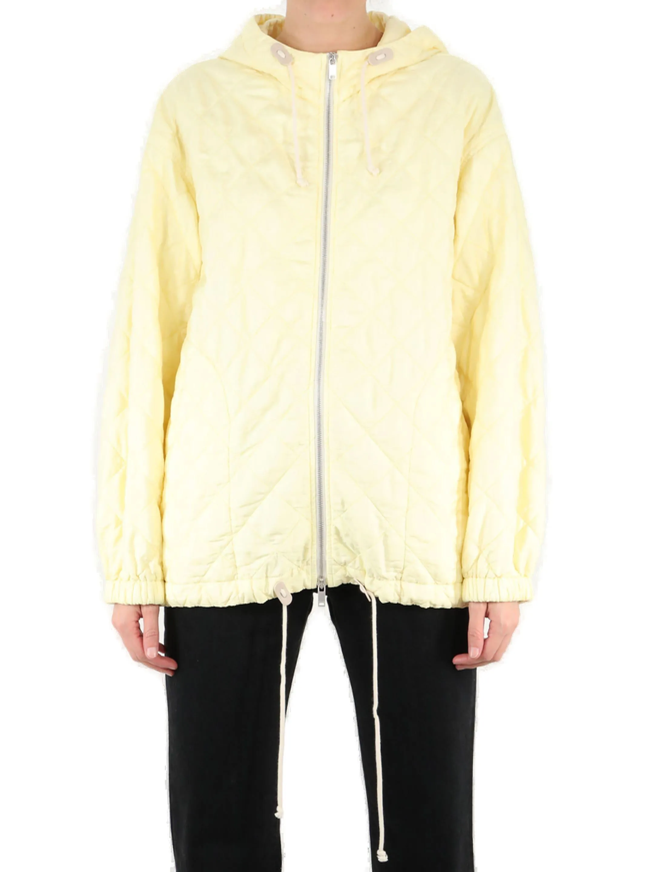 Jil Sander Diamond-Quilted Hooded Jacket