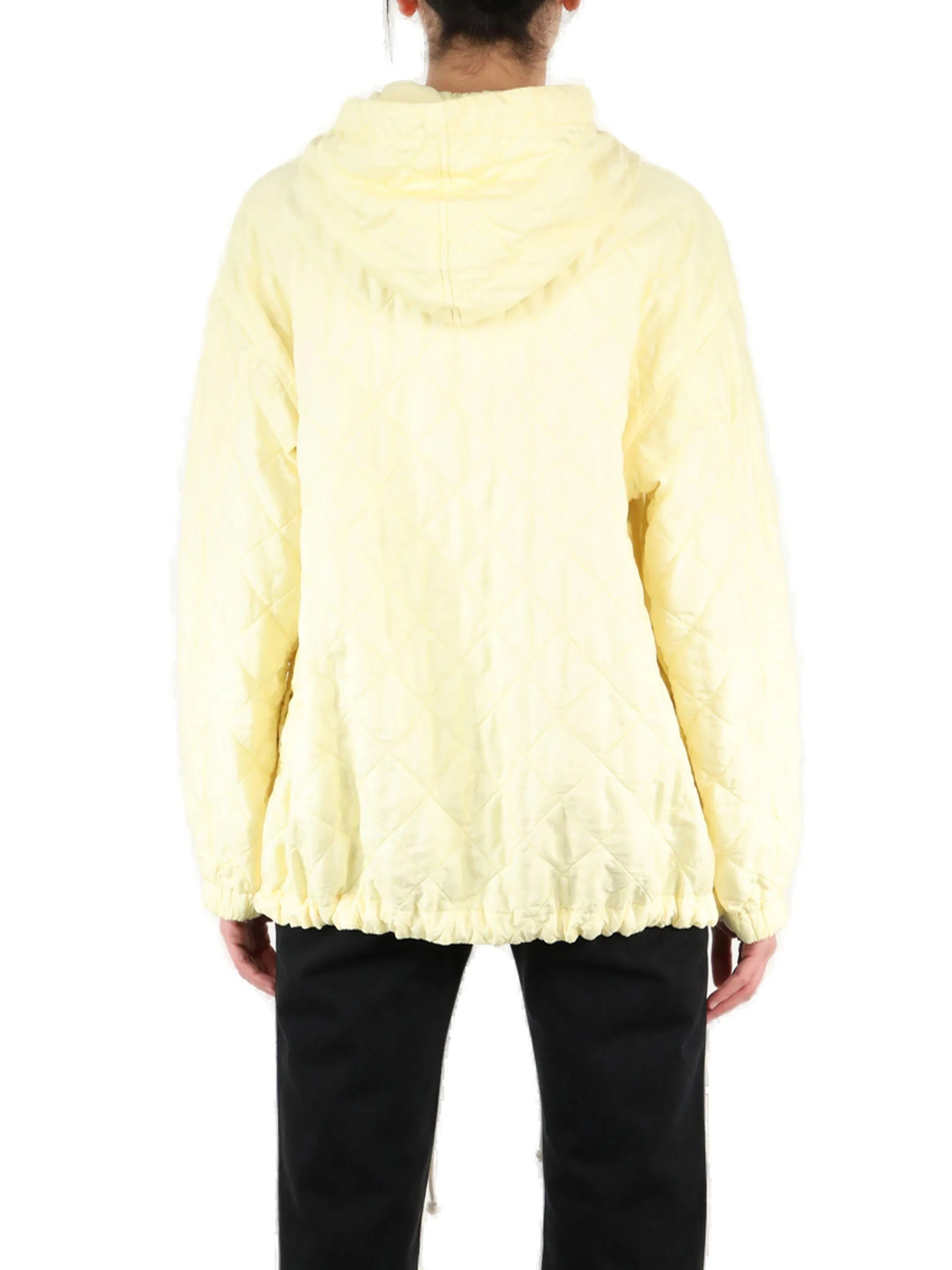 Jil Sander Diamond-Quilted Hooded Jacket