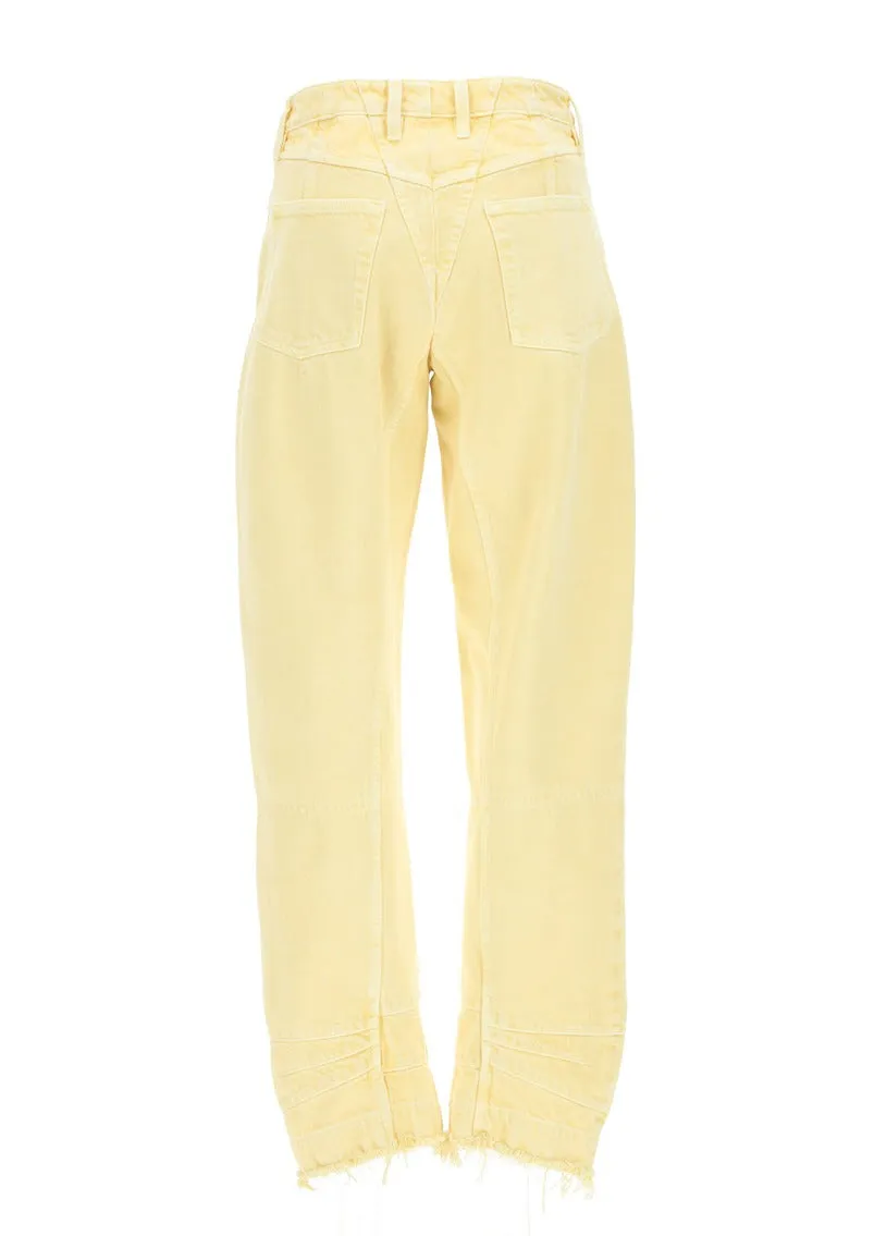 Jil Sander Frayed-Detail Straight-Leg Pants