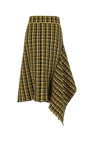 Jil Sander Geometric-Patterned Asymmetric Skirt