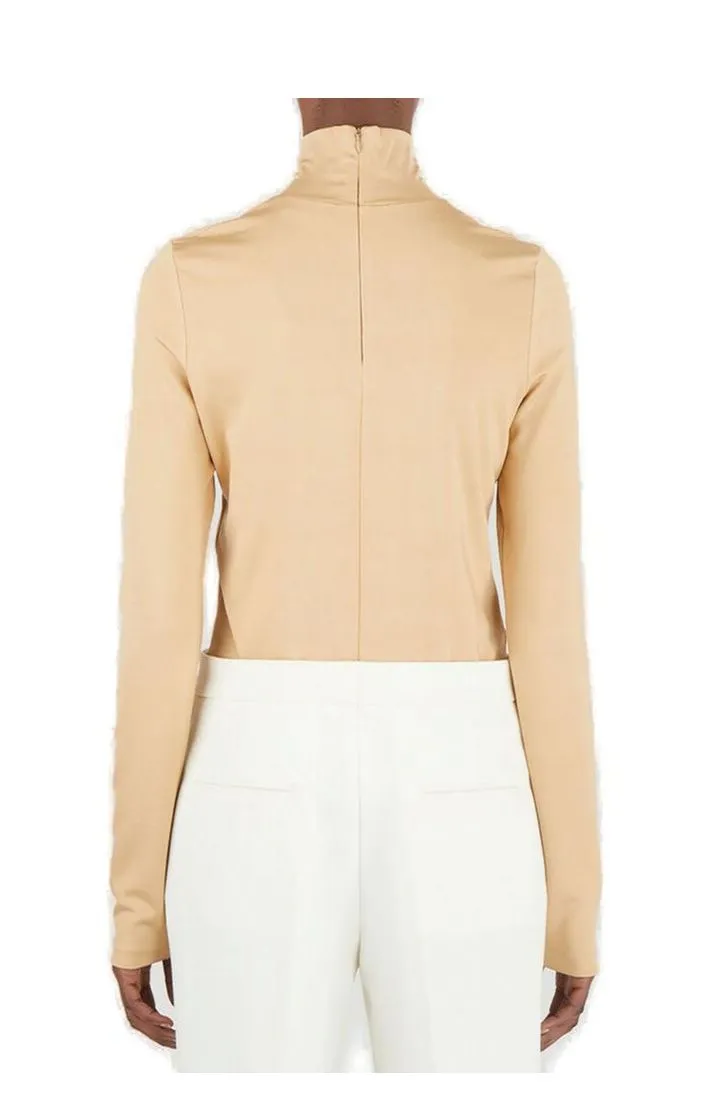 Jil Sander High Neck Long-Sleeve Top