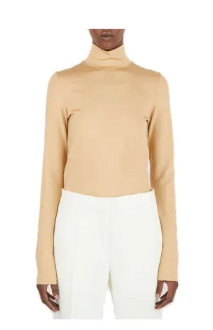 Jil Sander High Neck Long-Sleeve Top