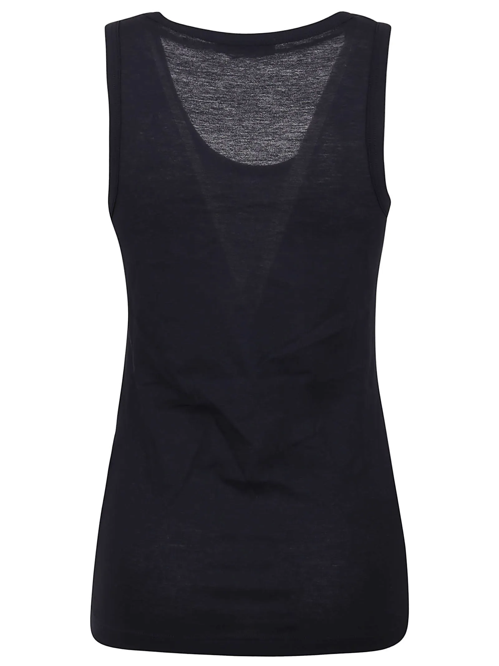 Jil Sander Logo Printed Sleeveless Top