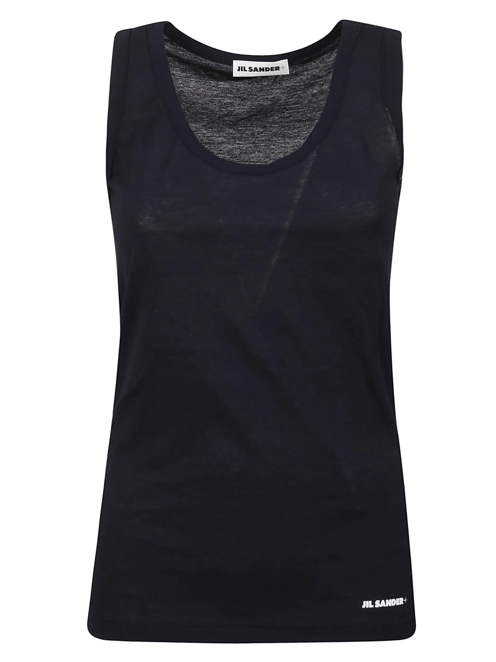 Jil Sander Logo Printed Sleeveless Top
