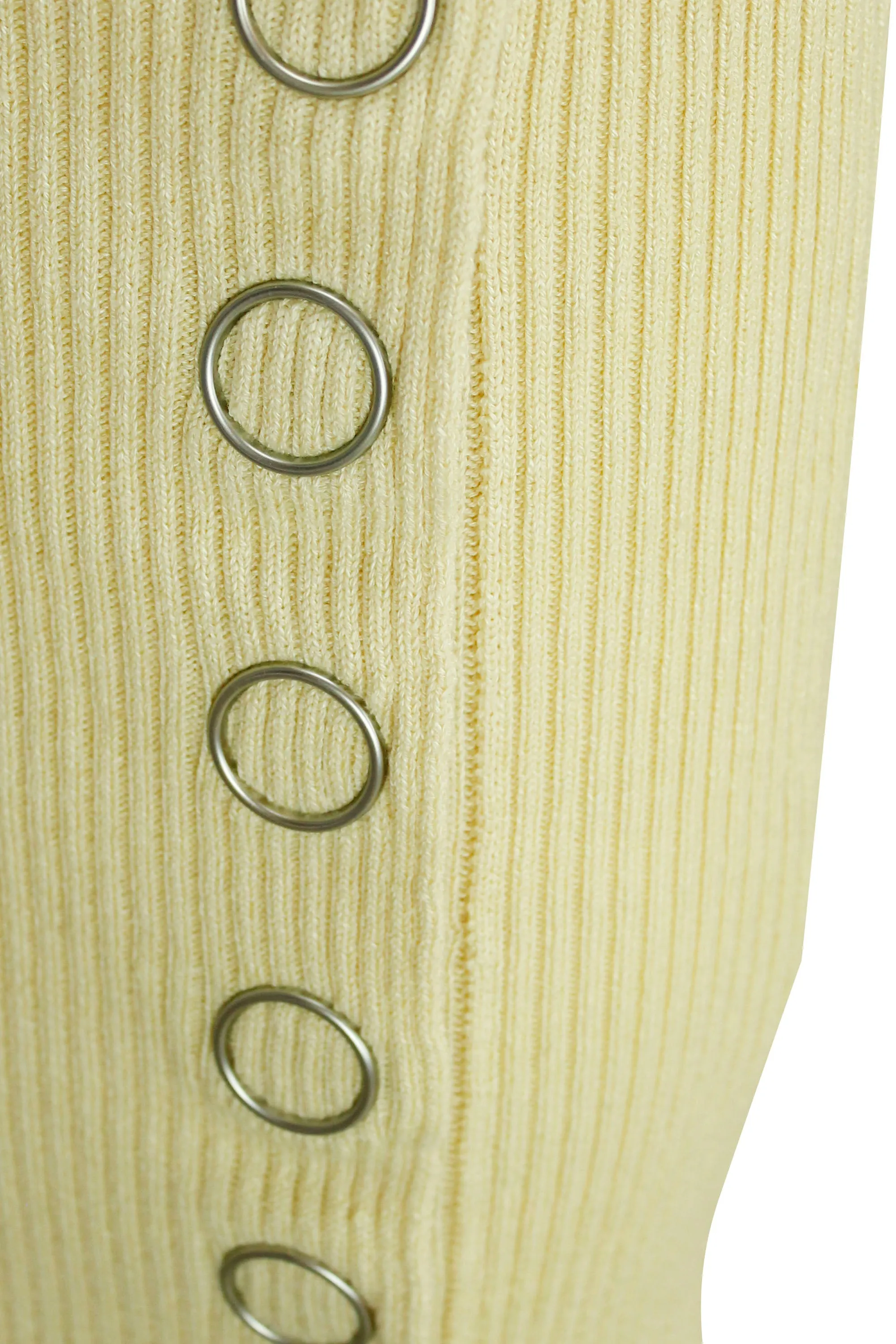 Jil Sander Ribbed-Knit Side Button Detail Dress