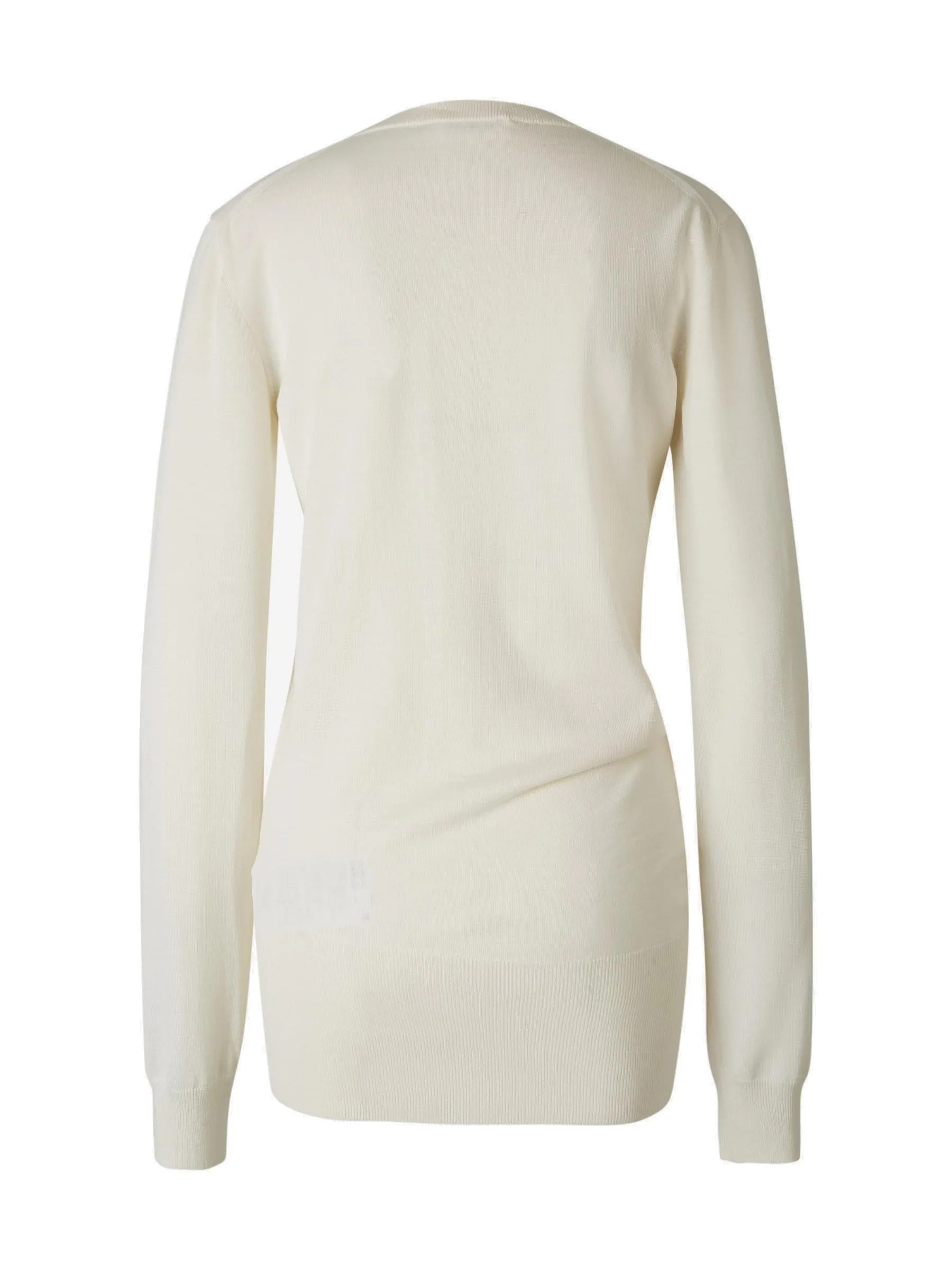 Jil Sander Round Neck Long Sleeved Sweater