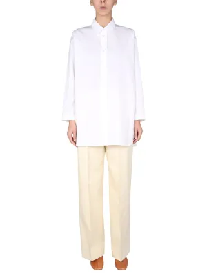 Jil Sander Side Slit Long-Sleeved Shirt