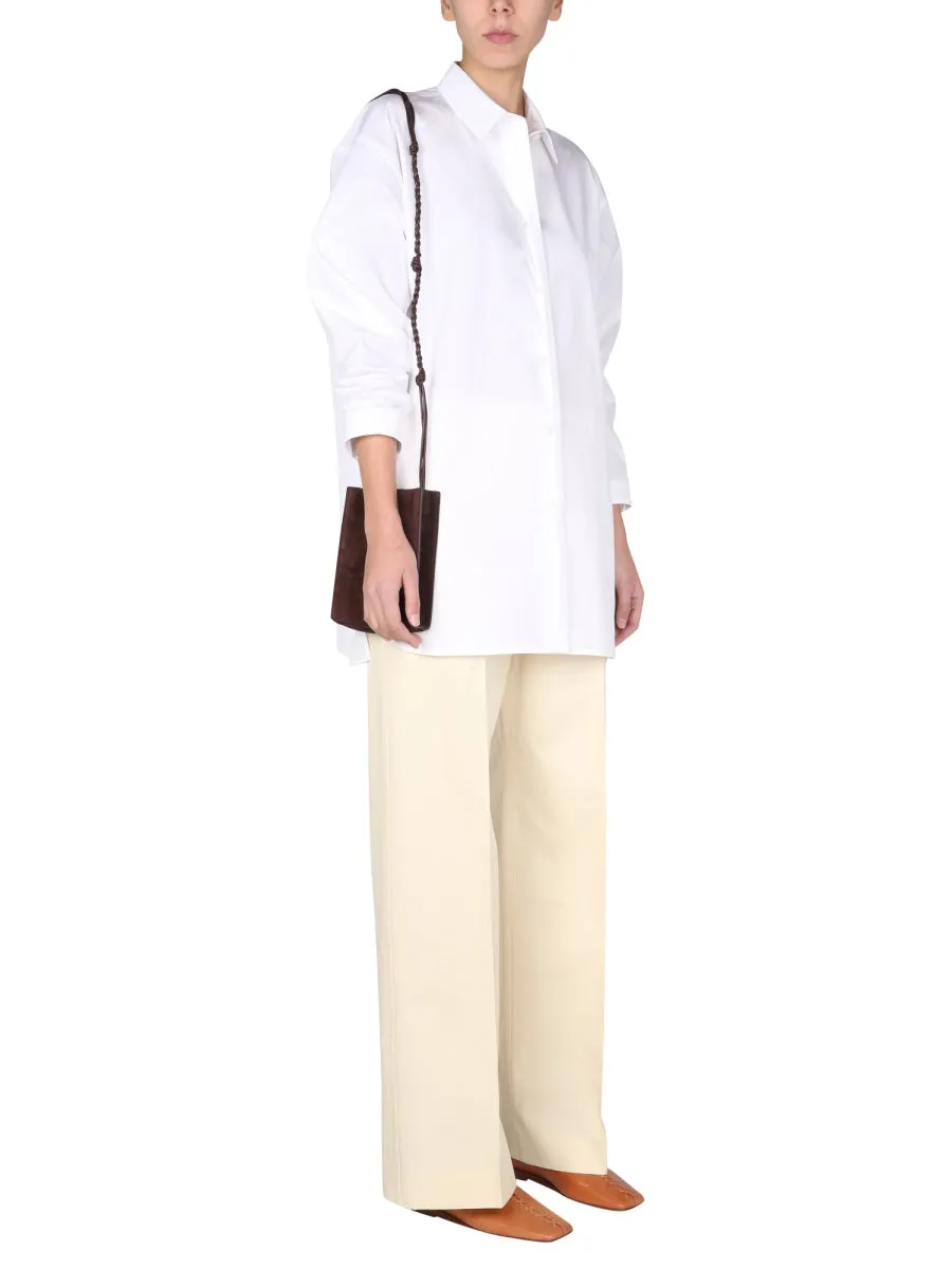 Jil Sander Side Slit Long-Sleeved Shirt
