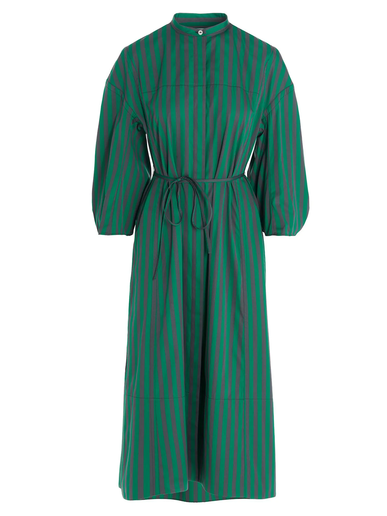 Jil Sander Vertical Stripe Print Shirt Dress