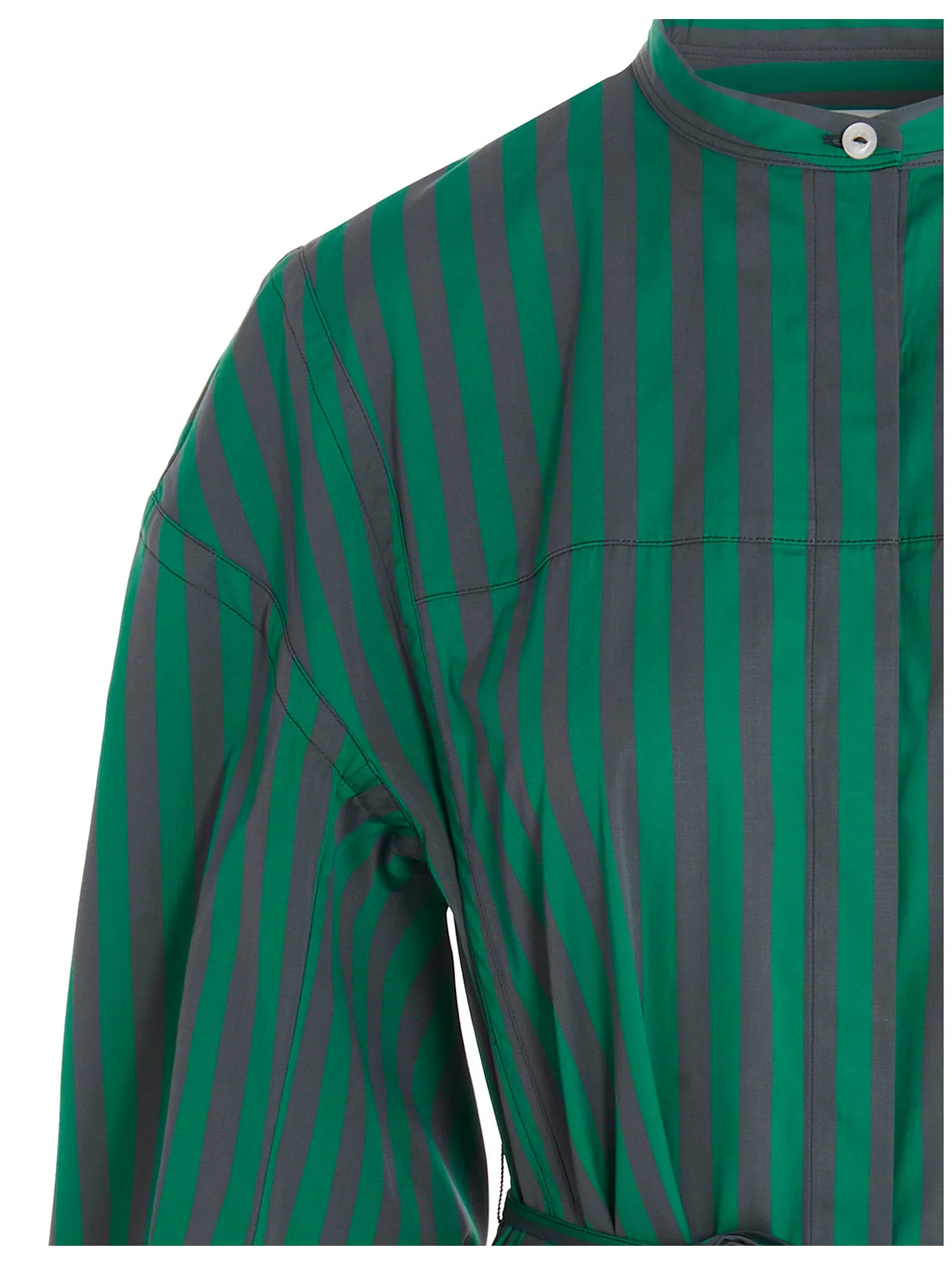 Jil Sander Vertical Stripe Print Shirt Dress