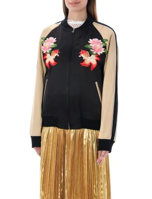 Junya Watanabe Floral Embroidered Bomber Jacket