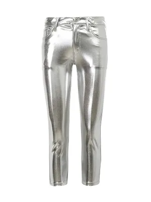 Junya Watanabe Metallic Effect Cropped Trousers