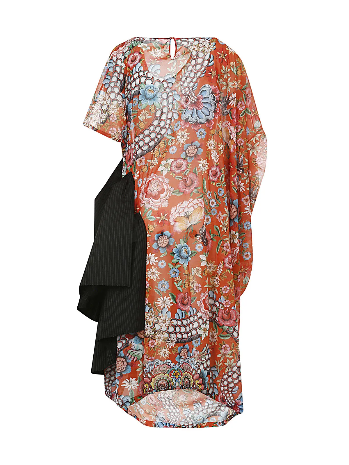 Junya Watanabe Ruffle-Detailed Short-Sleeved Midi Dress