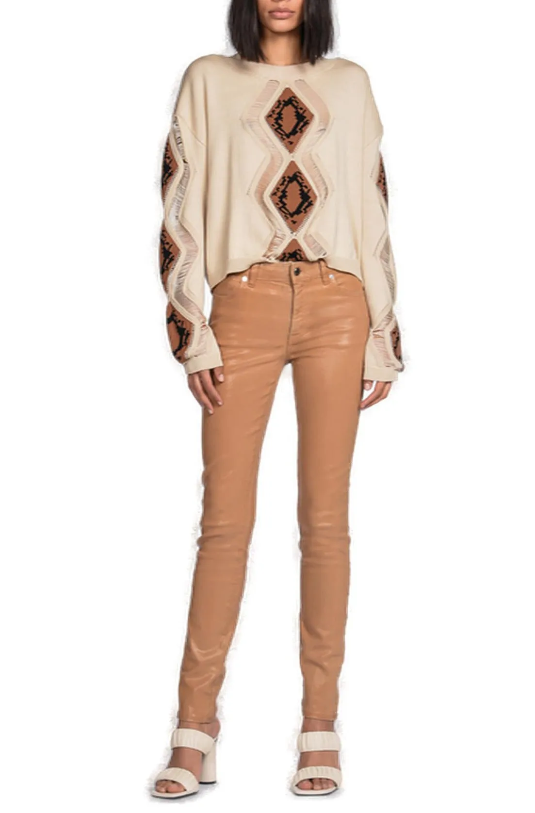 Just Cavalli Coated Slim Fit Jeans