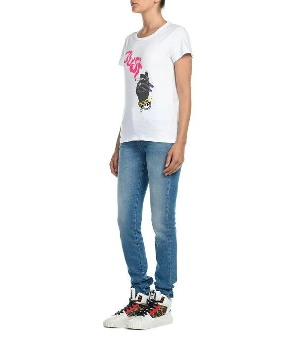 Just Cavalli Graphic Print Crewneck T-Shirt