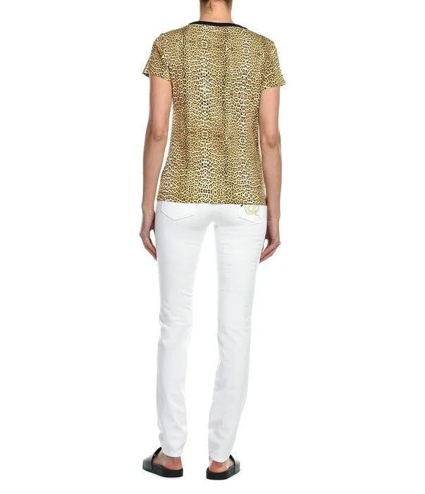 Just Cavalli Logo Print Crewneck T-Shirt