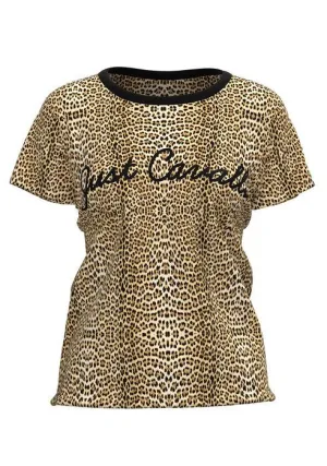 Just Cavalli Logo Print Crewneck T-Shirt