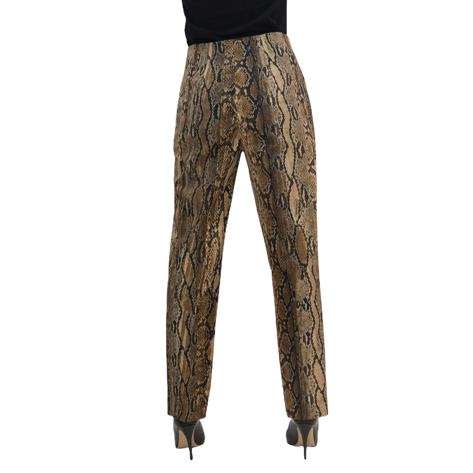 Just Cavalli Snake Print Slim Fit Trousers