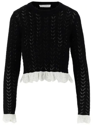 JW Anderson Crochet-Effect Crewneck Top
