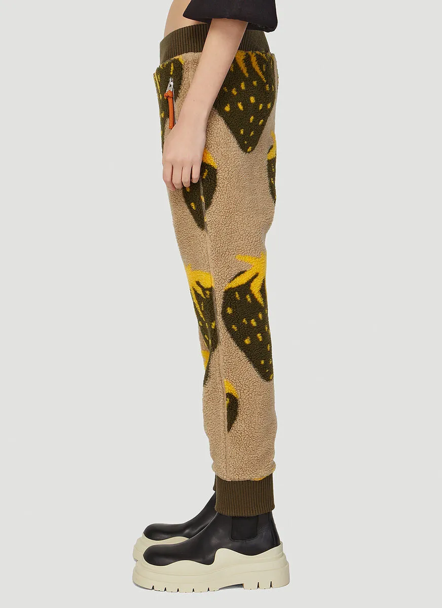JW Anderson Strawbery Zip Detailed Track Pants