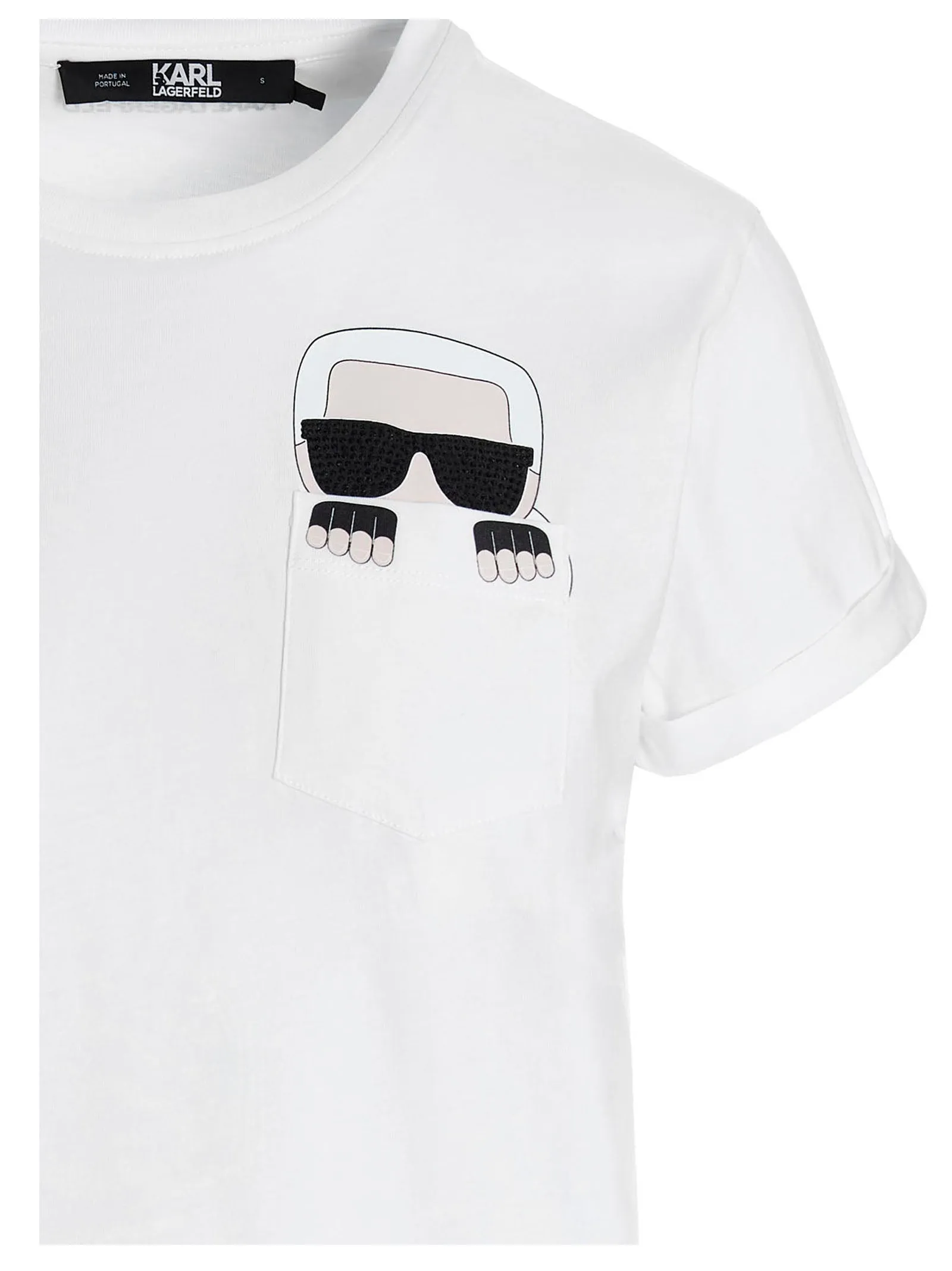 Karl Lagerfeld Ikonik Karl Peeking Pocket T-Shirt