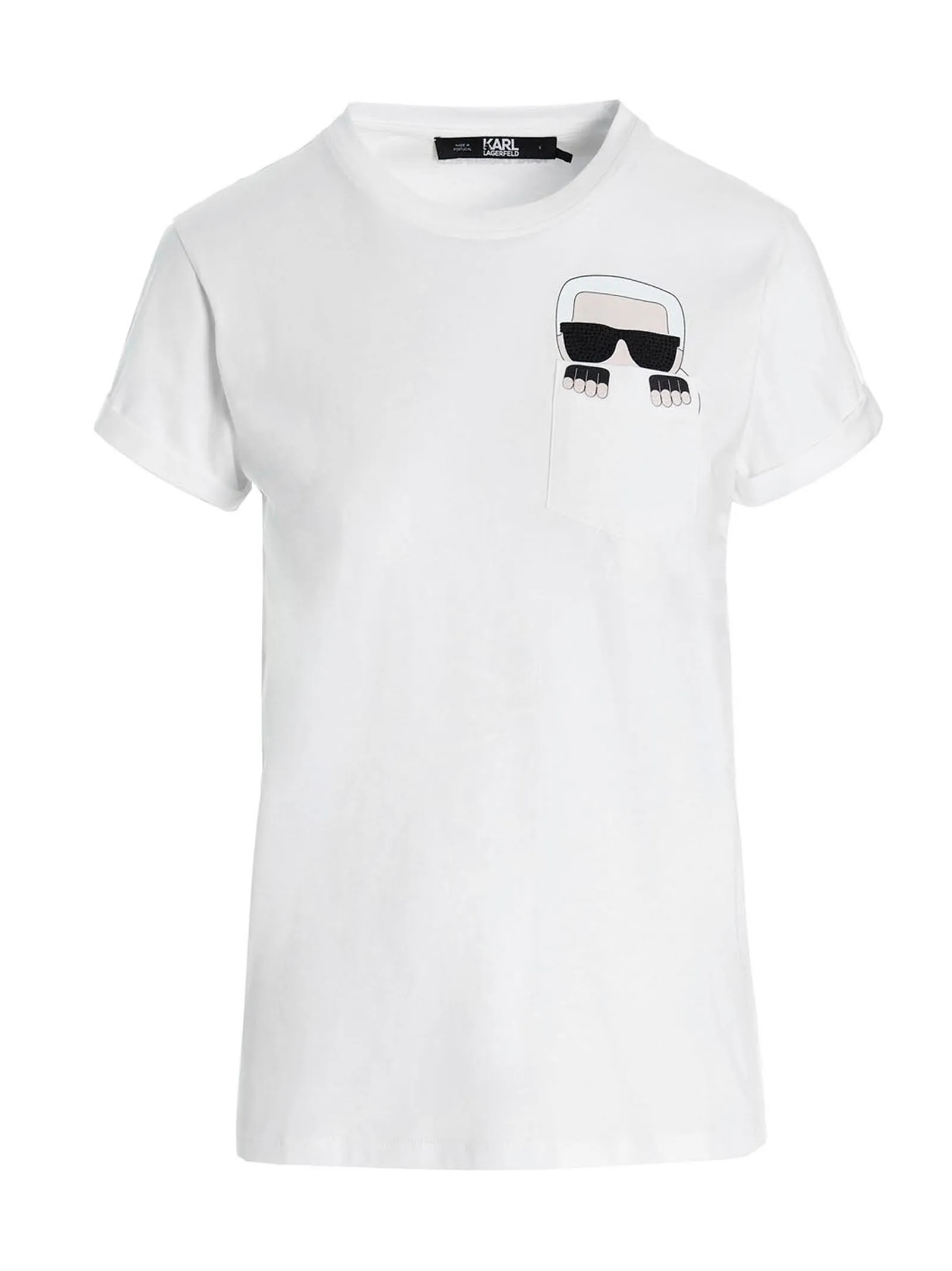 Karl Lagerfeld Ikonik Karl Peeking Pocket T-Shirt