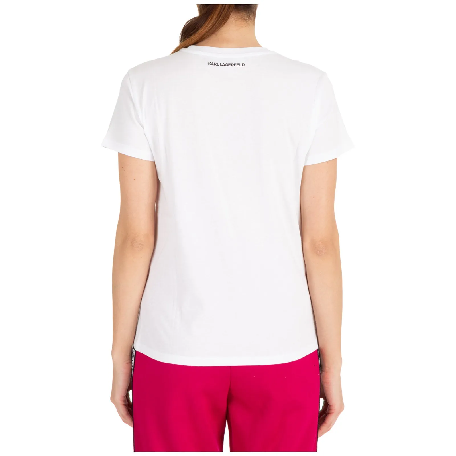 Karl Lagerfeld K/Ikonik Rhinestones Patch T-Shirt