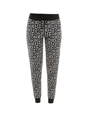 Kenzo All-Over Logo Stretch Pants