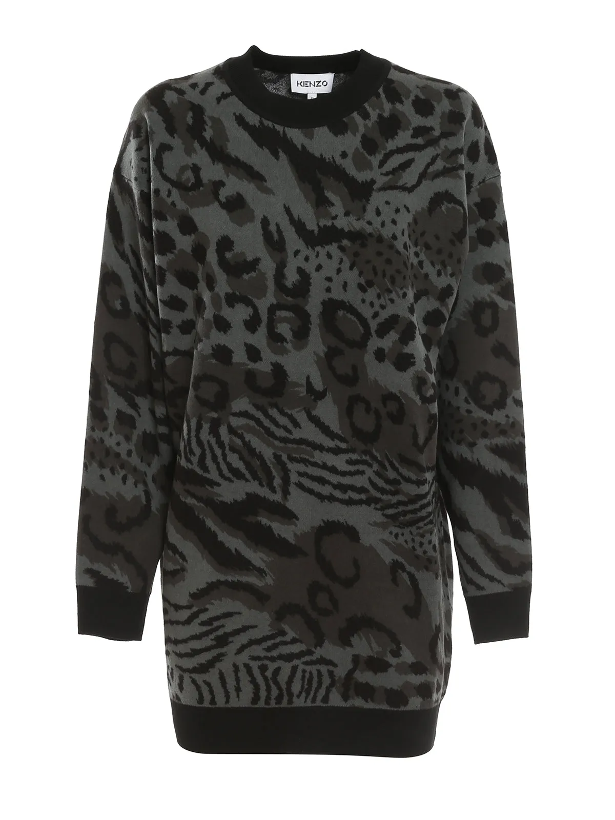 Kenzo Animal Print Jumper Dress