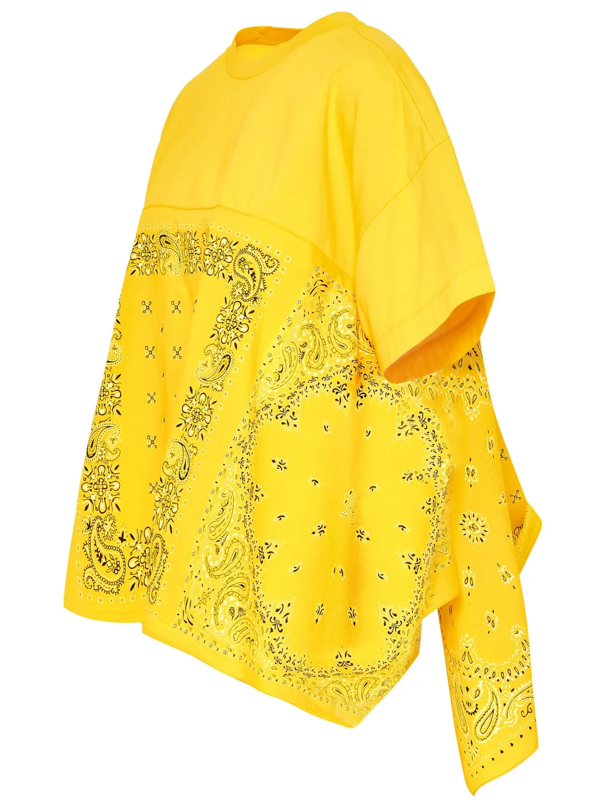 Kenzo Bandana Printed Asymmetric Hem Crewneck T-Shirt