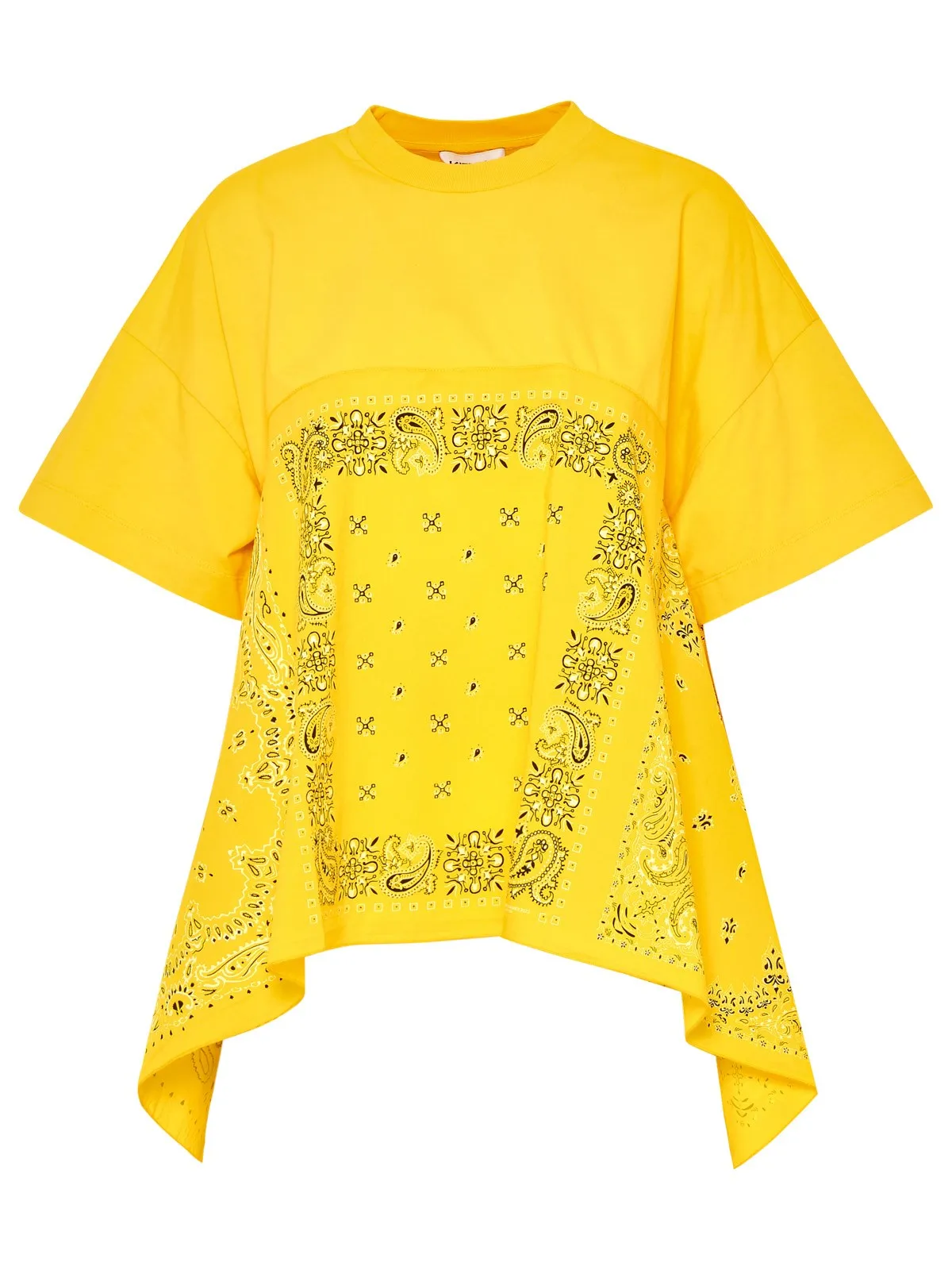 Kenzo Bandana Printed Asymmetric Hem Crewneck T-Shirt