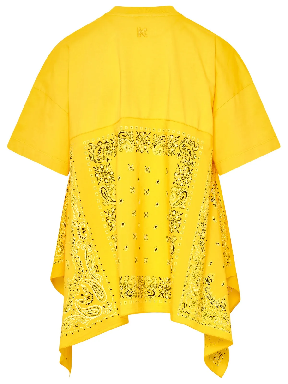 Kenzo Bandana Printed Asymmetric Hem Crewneck T-Shirt