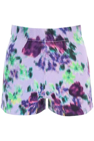 Kenzo Floral Printed High-Waist Knit Shorts