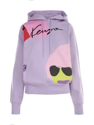 Kenzo Graphic Printed Drawstring Hoodie