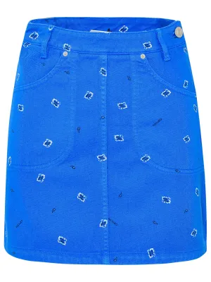 Kenzo Paisley Printed A-Line Mini Skirt