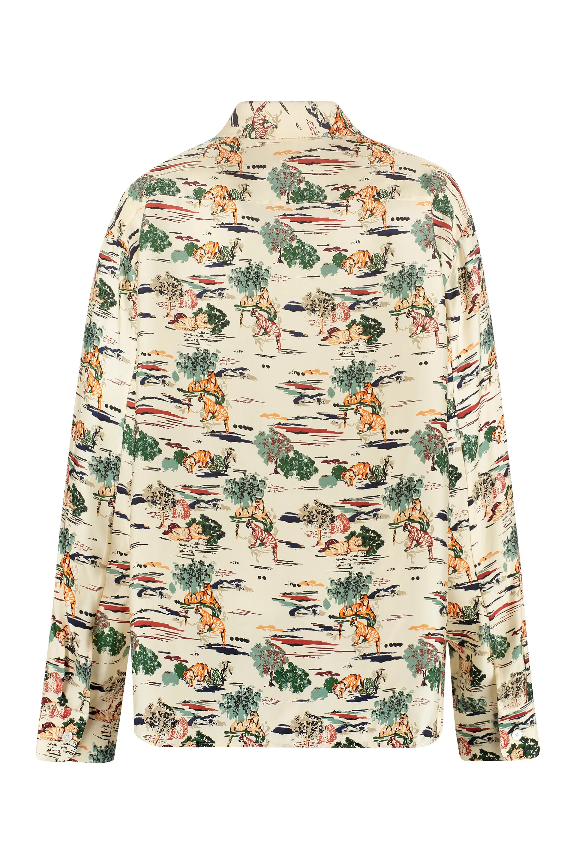Khaite Allover Graphic Printed Button-Up Shirt