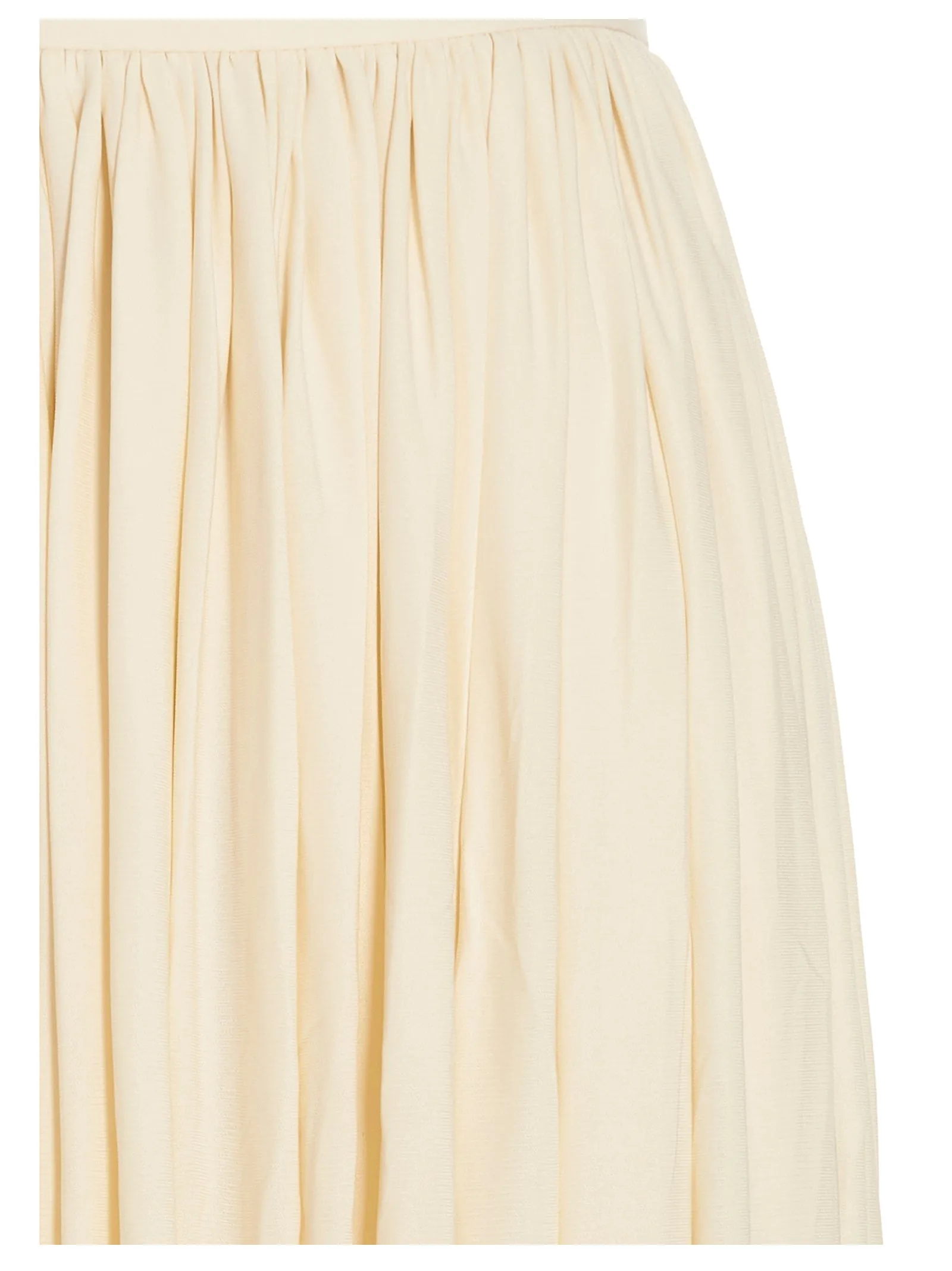 Khaite Lowell High Waist Pleated Maxi Skirt