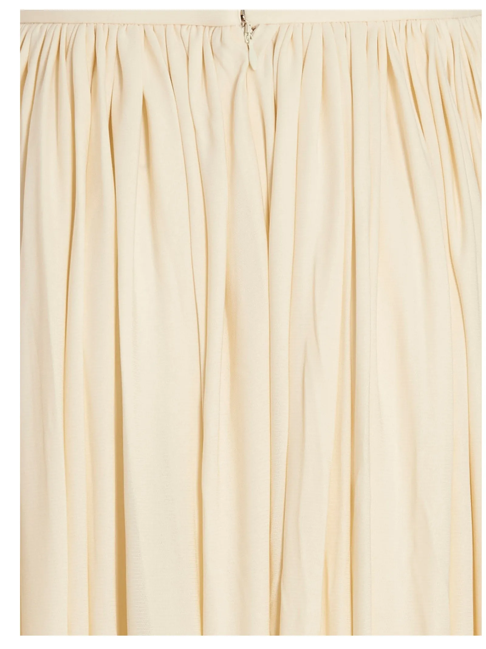 Khaite Lowell High Waist Pleated Maxi Skirt