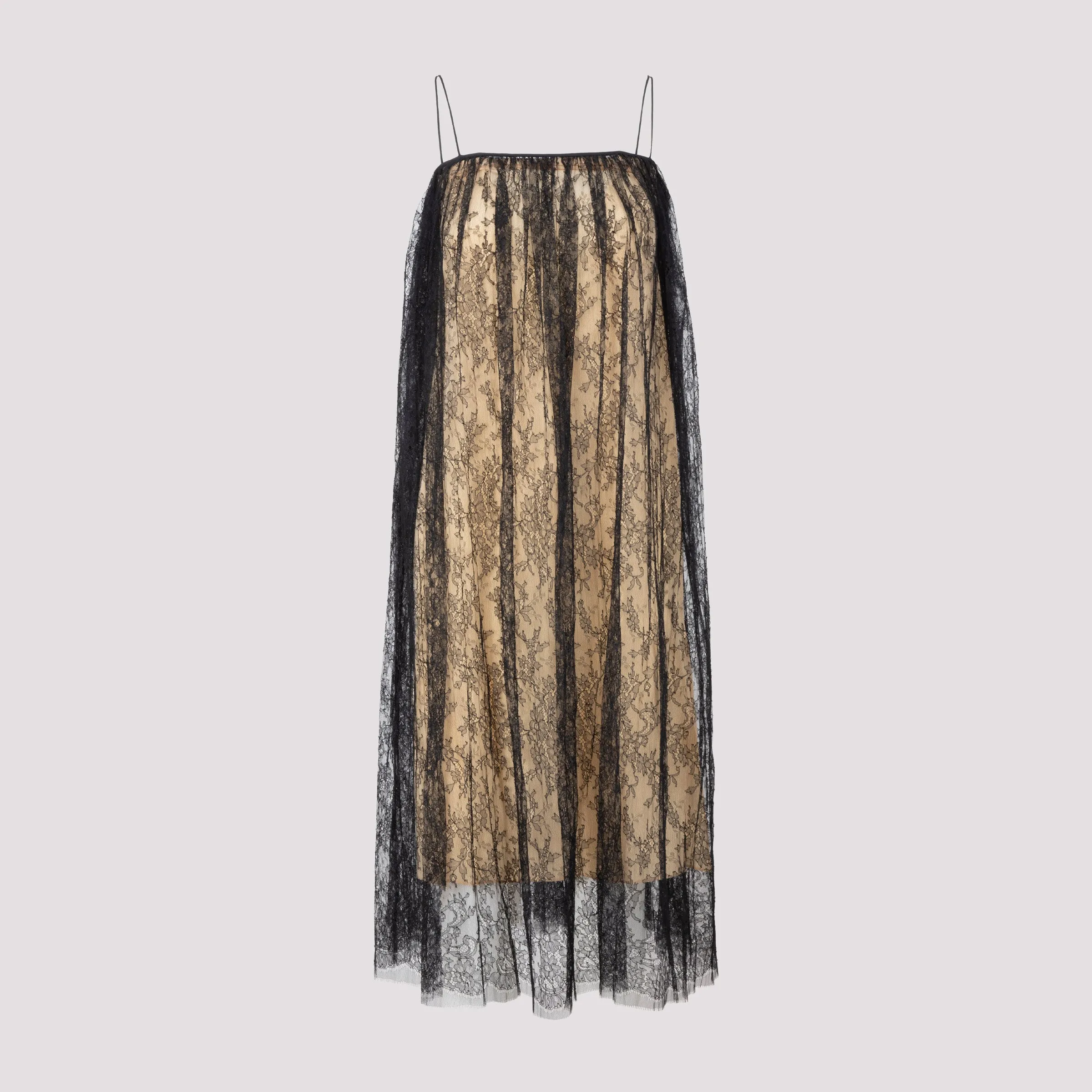 Khaite Sadie Lace-Layered Dress
