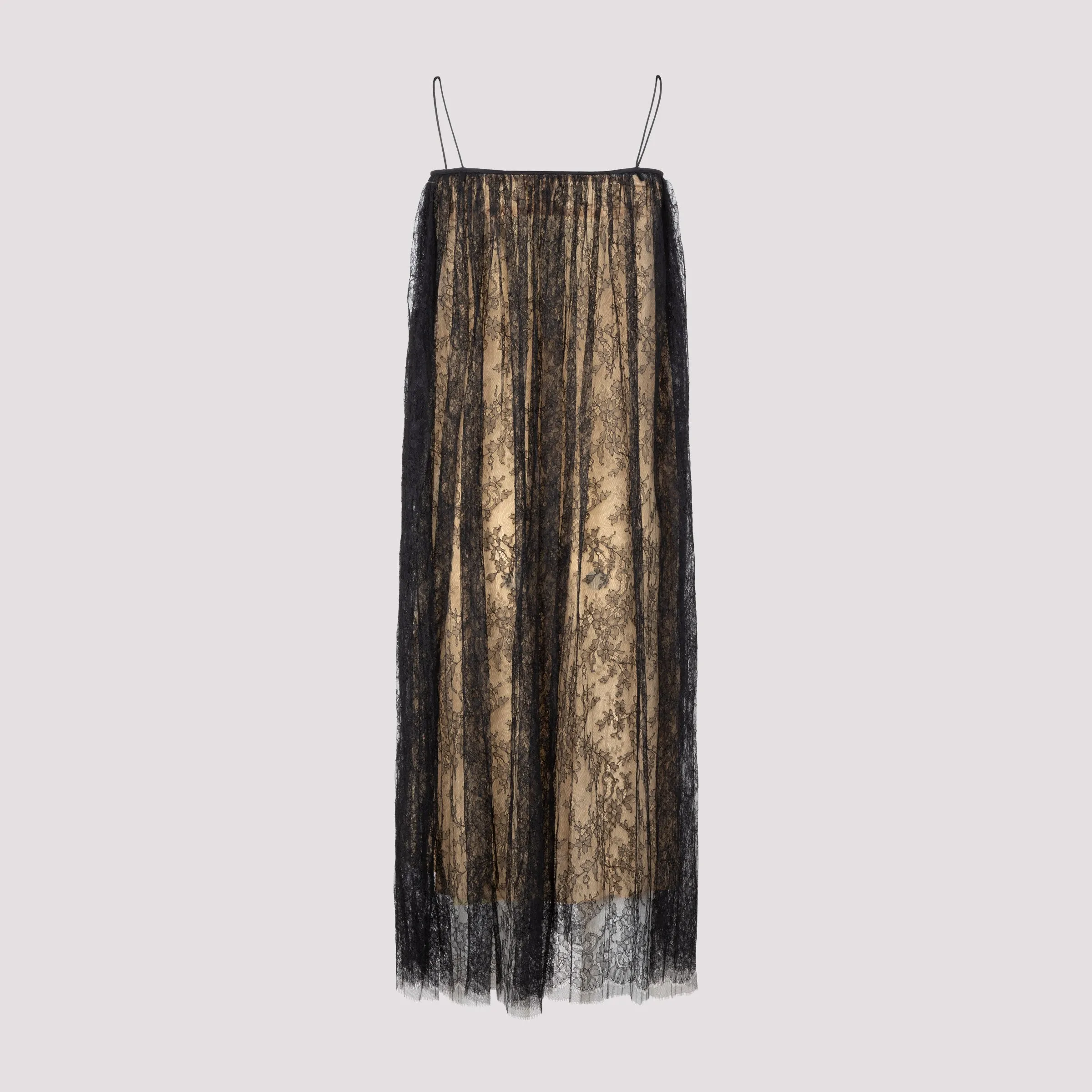 Khaite Sadie Lace-Layered Dress