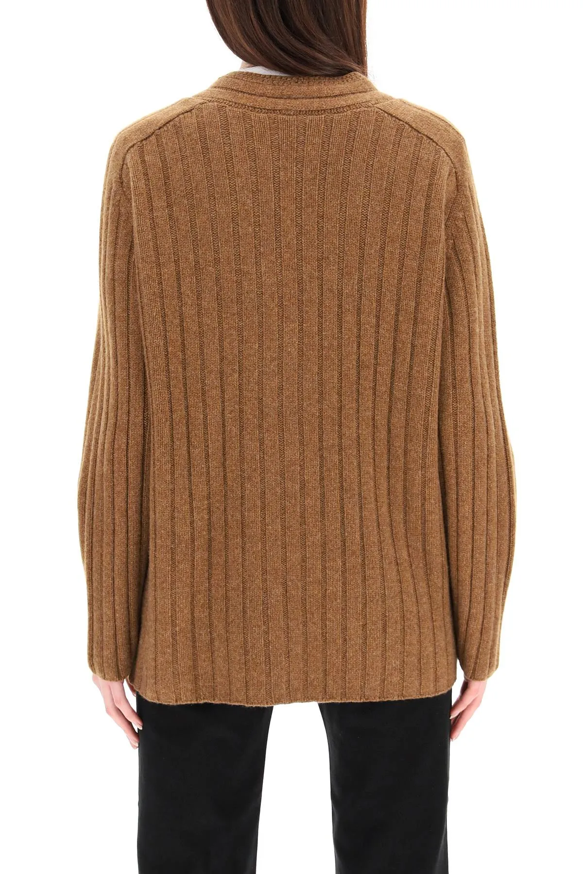 Khaite The Buffy V-Neck Knit Cardigan
