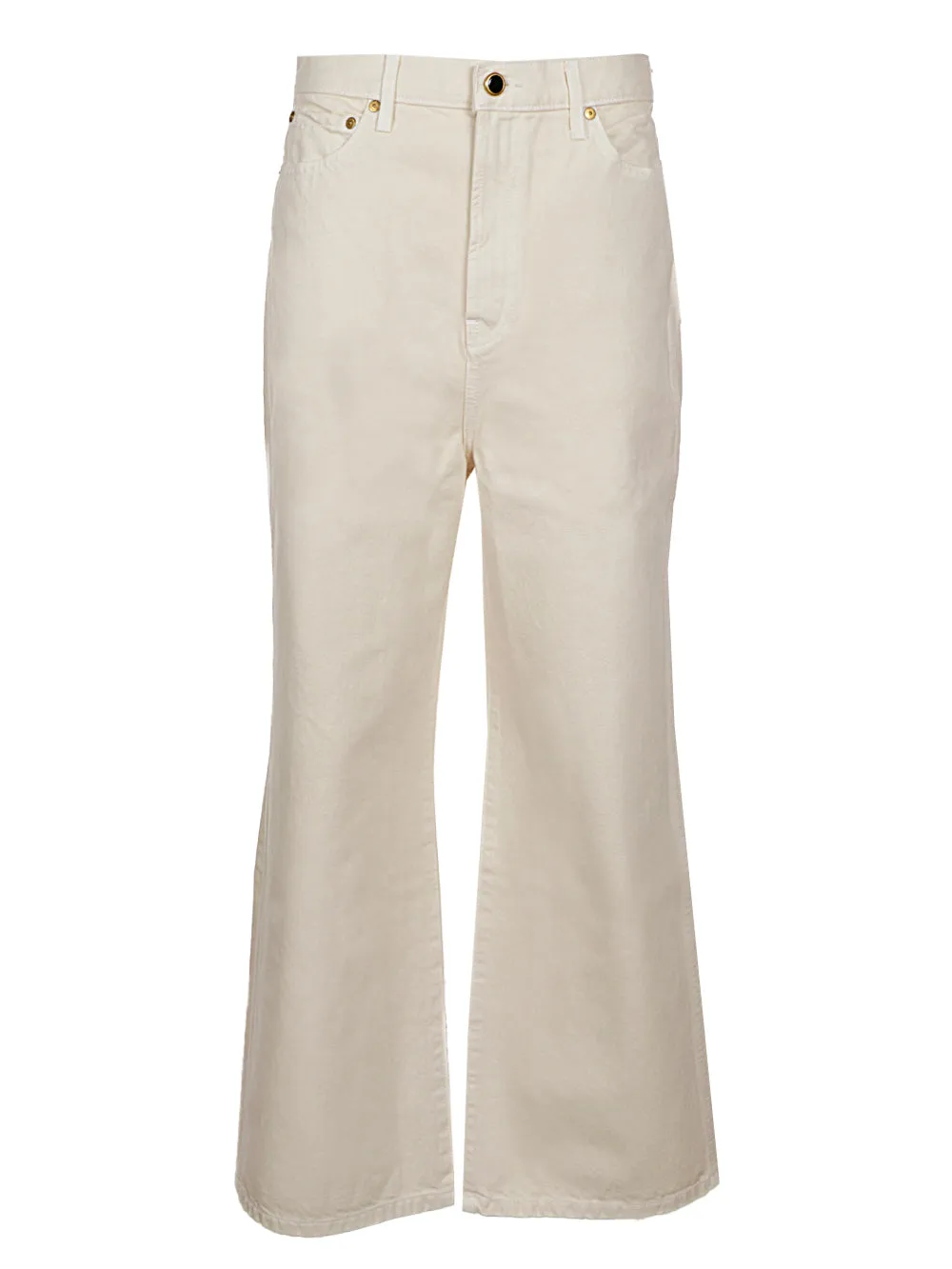 Khaite Wide-Leg Mid-Rise Jeans