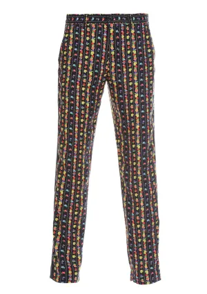 Koch Floral Printed Mid-Waisted Trousers