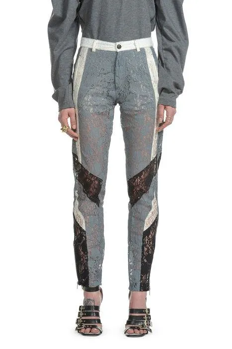 Koch Lace Trimmed Slim Fit Trousers