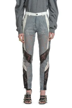 Koch Lace Trimmed Slim Fit Trousers