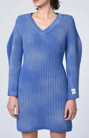 Koch Logo Patch Chunky-Knit Mini Dress
