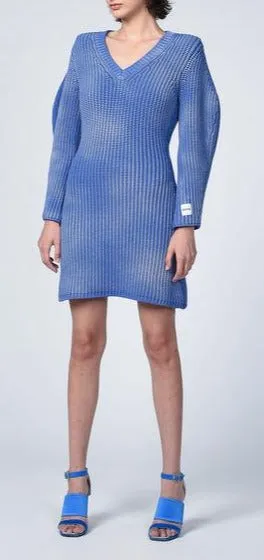 Koch Logo Patch Chunky-Knit Mini Dress